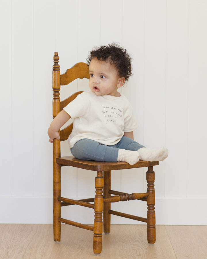 Quincy Mae Boxy Tee - Sun, Moon & Stars