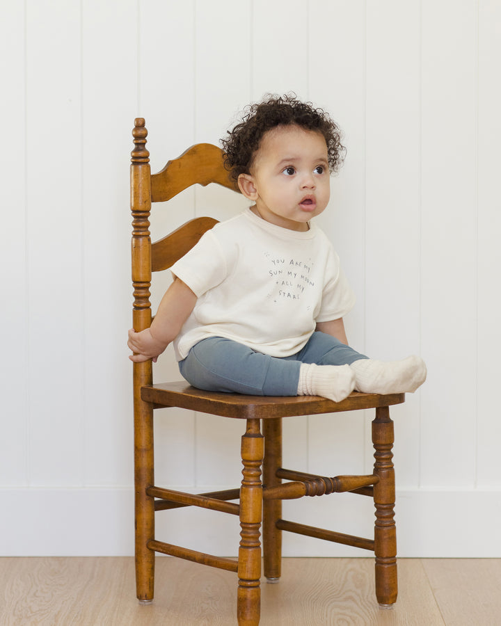 Quincy Mae Boxy Tee - Sun, Moon & Stars