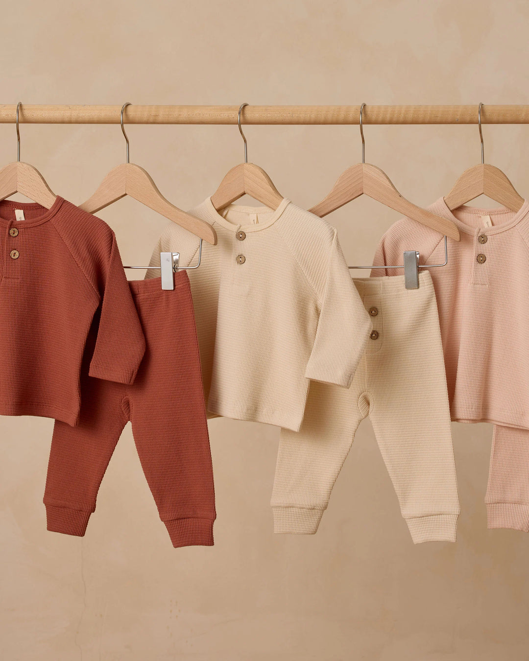 Quincy Mae Henely Knit Top - Natural