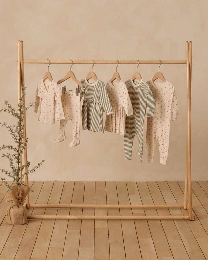 Quincy Mae Pointelle Long John - Holly Berry