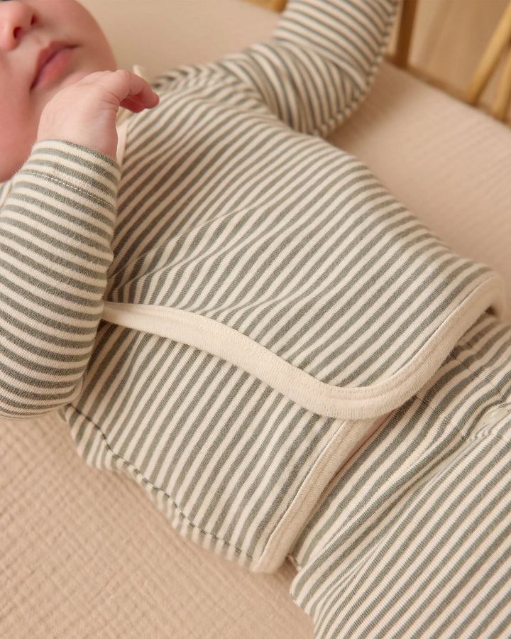 Quincy Mae Take Home Set - Forest Stripe