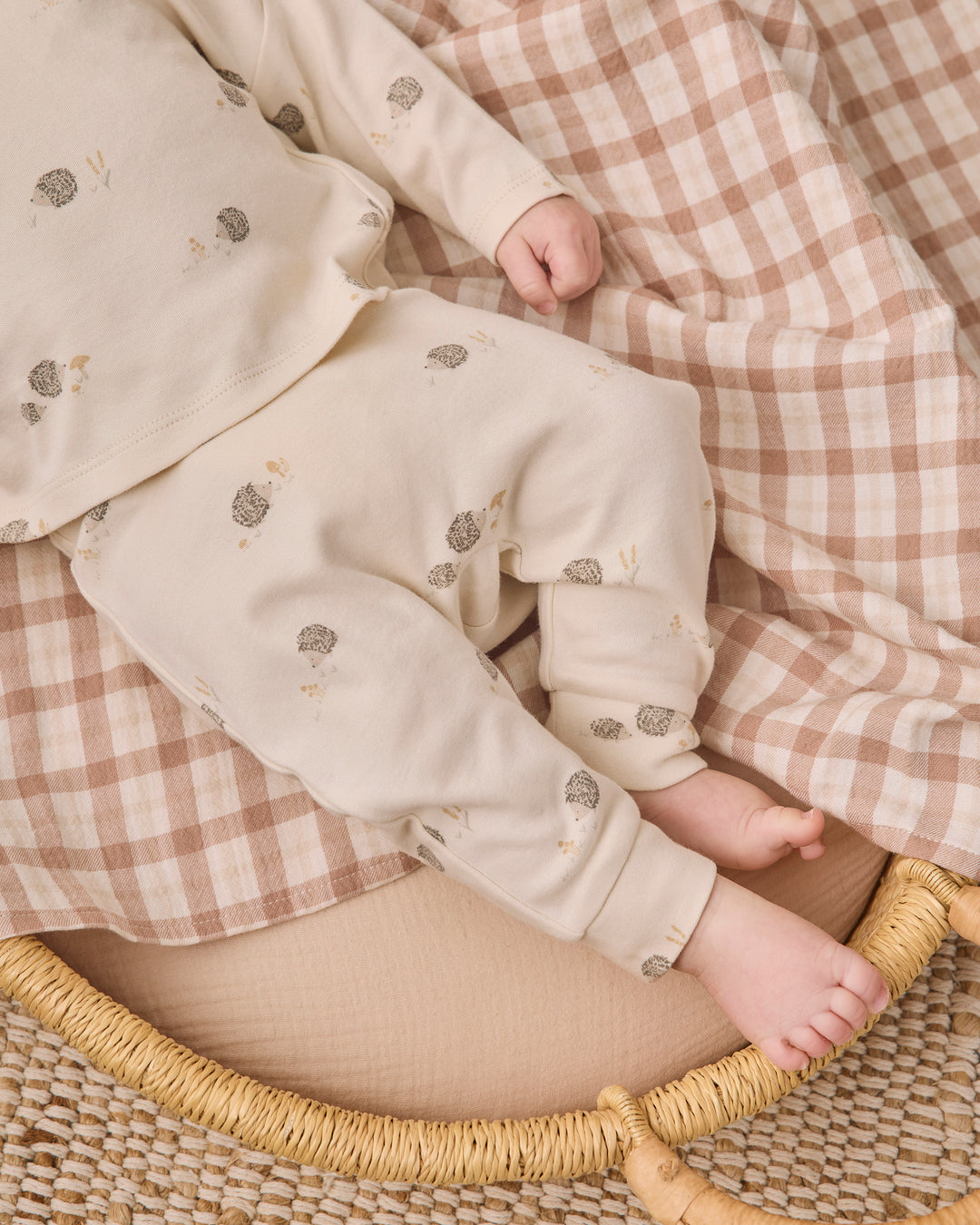 Quincy Mae Drawstring Pant - Hedgehog