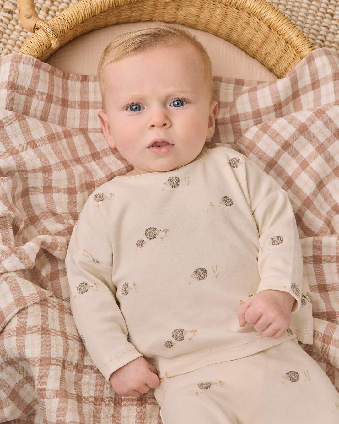 Quincy Mae Long Sleeve Tee - Hedgehog