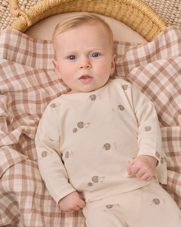 Quincy Mae Long Sleeve Tee - Hedgehog