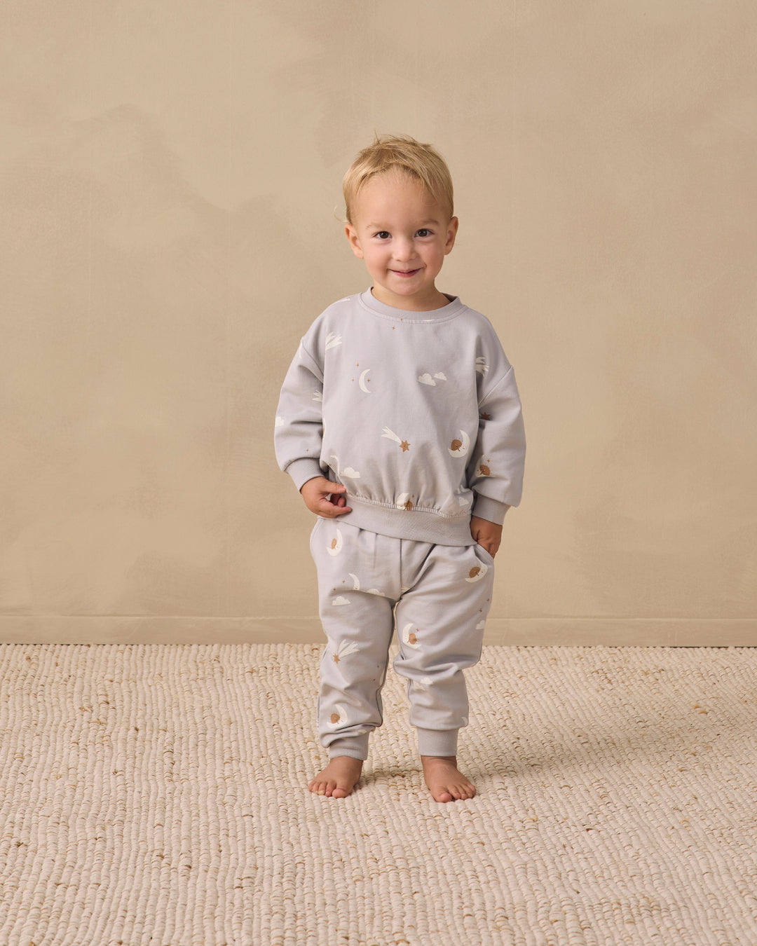 Quincy Mae Relaxed Sweatshirt - Sky Friends