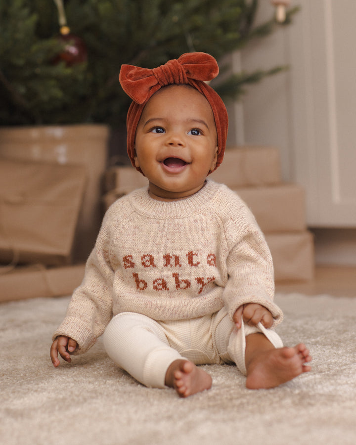 Quincy Mae Knit Sweater - Santa Baby