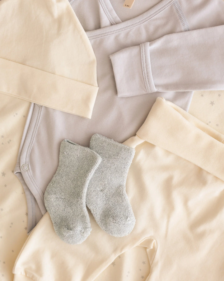 Quincy Mae Fuzzy Socks - Fog