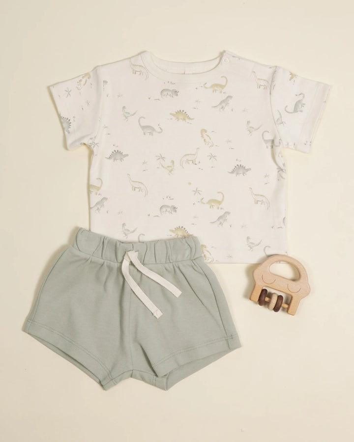 Quincy Mae Boxy Dino Tee