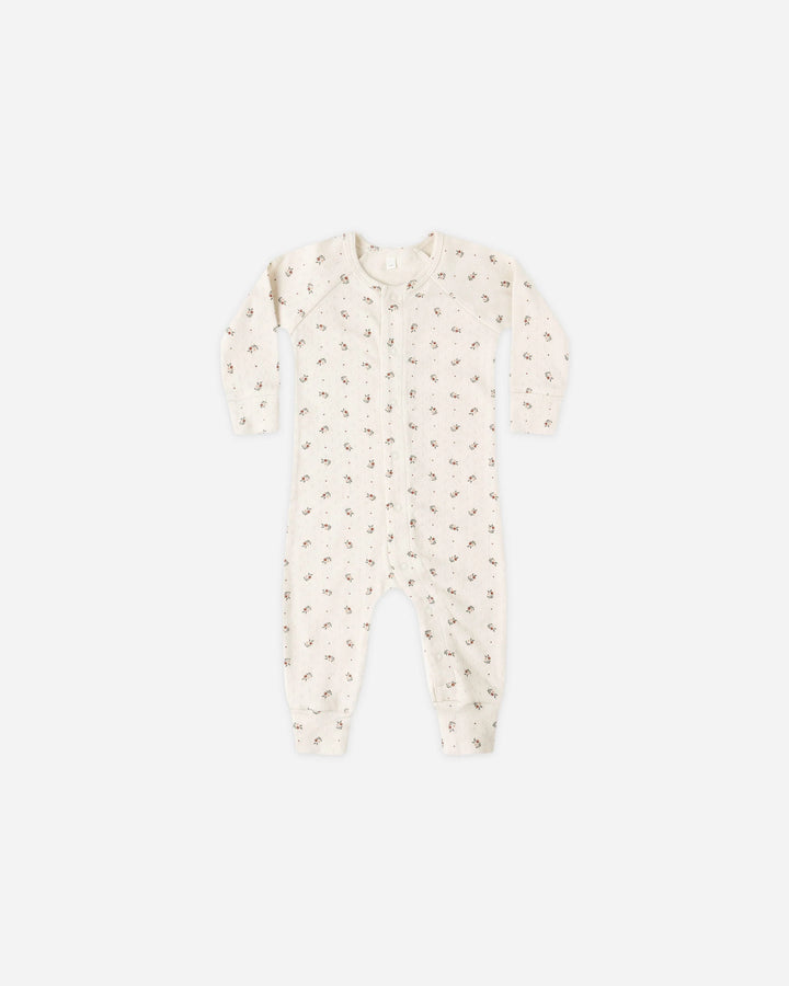 Quincy Mae Pointelle Long John - Holly Berry