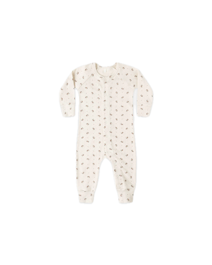 Quincy Mae Pointelle Long John - Holly Berry