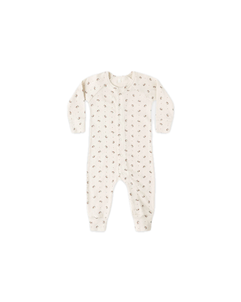 Quincy Mae Pointelle Long John - Holly Berry
