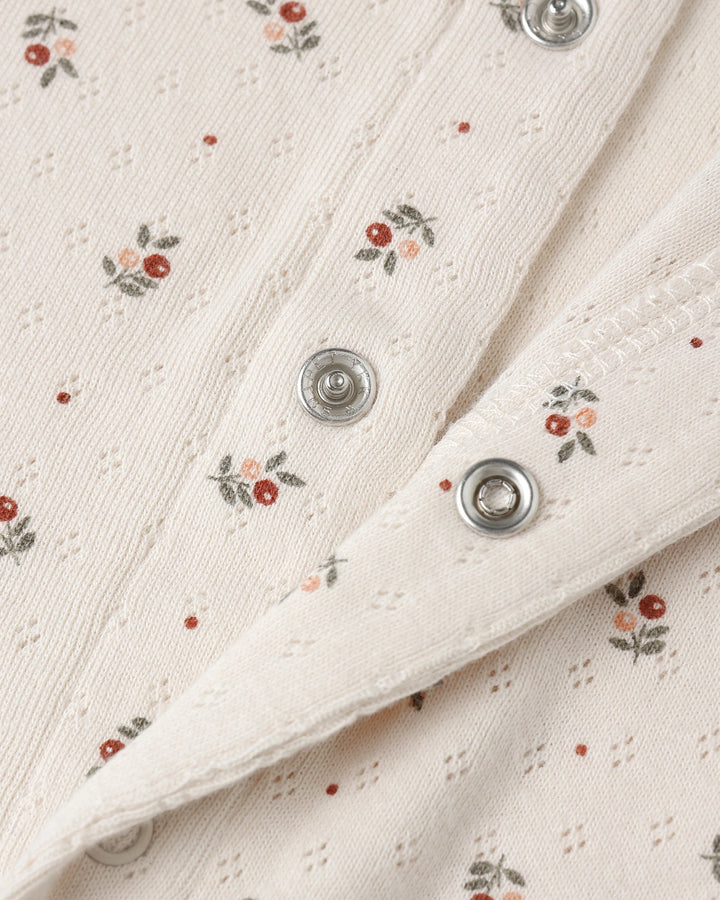 Quincy Mae Pointelle Long John - Holly Berry