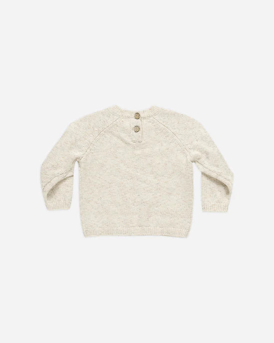 Quincy Mae Knit Sweater - Speckled Natural