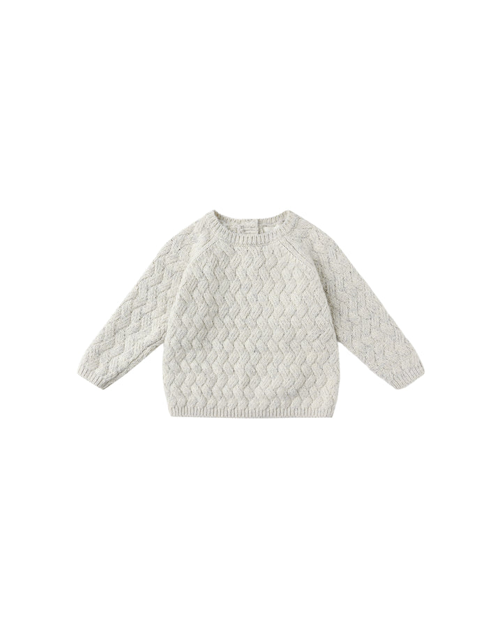 Quincy Mae Knit Sweater - Heathered Blue