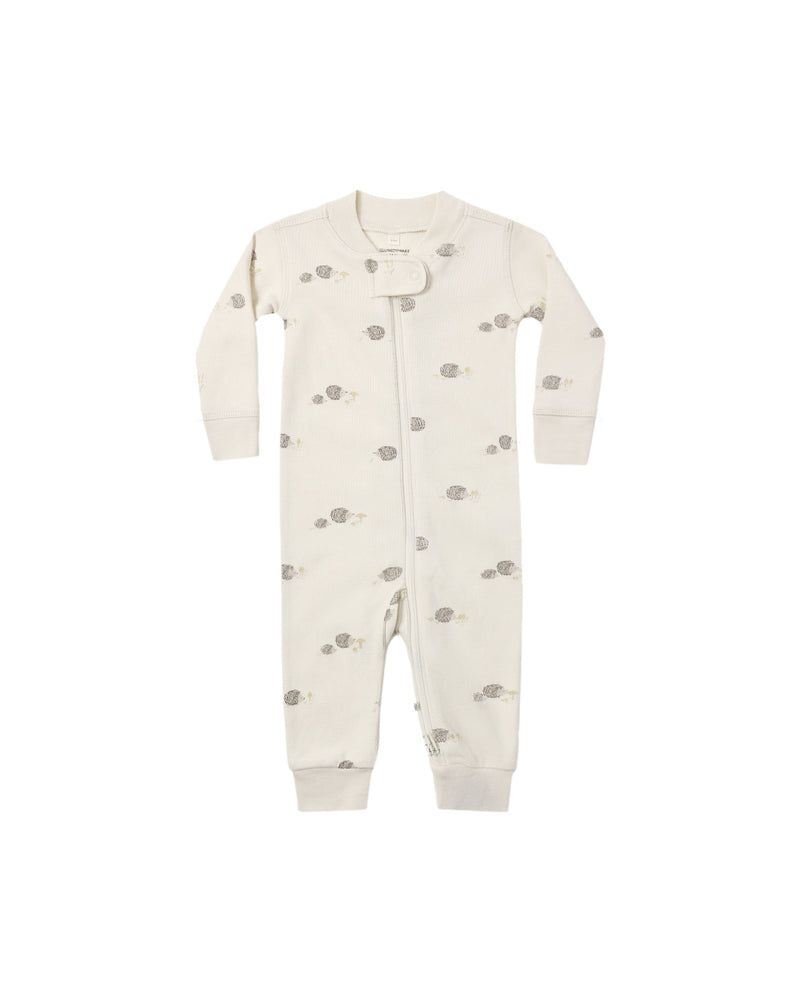 Quincy Mae Zip Long Sleeve Sleeper - Hedgehog