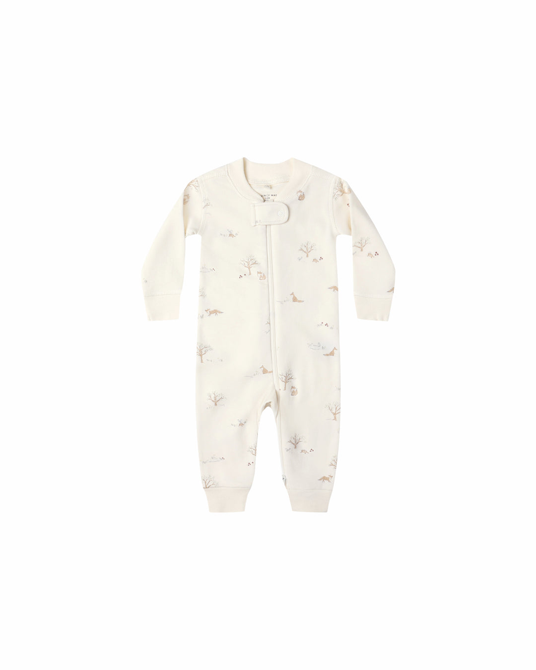 Quincy Mae Zip Long Sleeve Sleeper - Fox Land