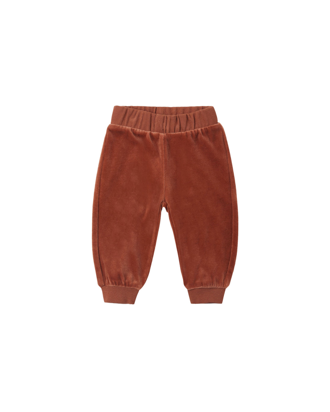 Quincy Mae Velour Relaxed Sweatpant - Redwood