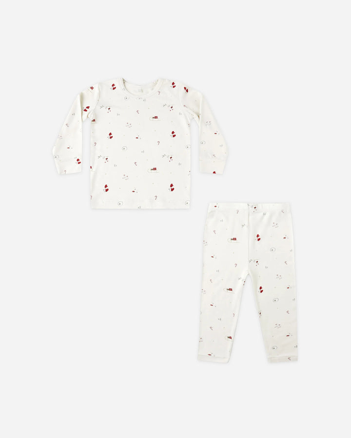 Quincy Mae Bamboo Pajama Set - Winter Wonderland