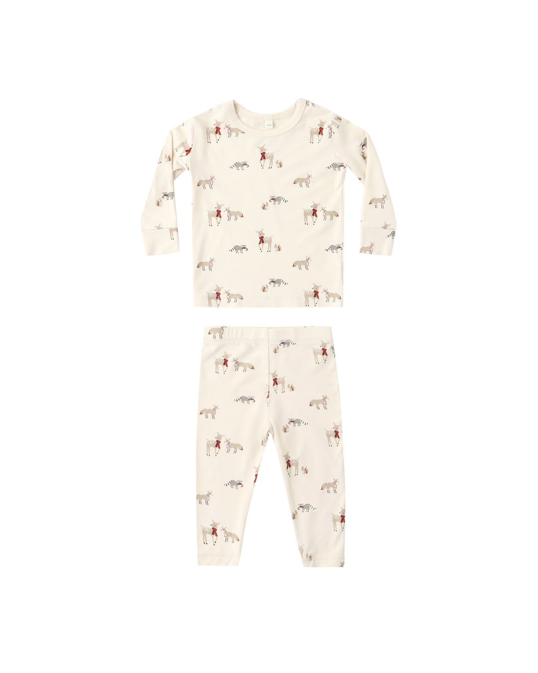 Quincy Mae Bamboo Pajama Set - Forest Friends