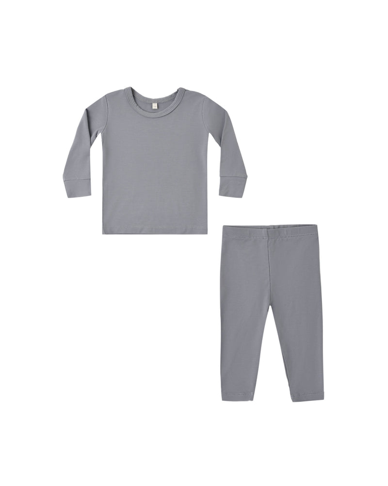 Quincy Mae Bamboo Pajama Set - Slate
