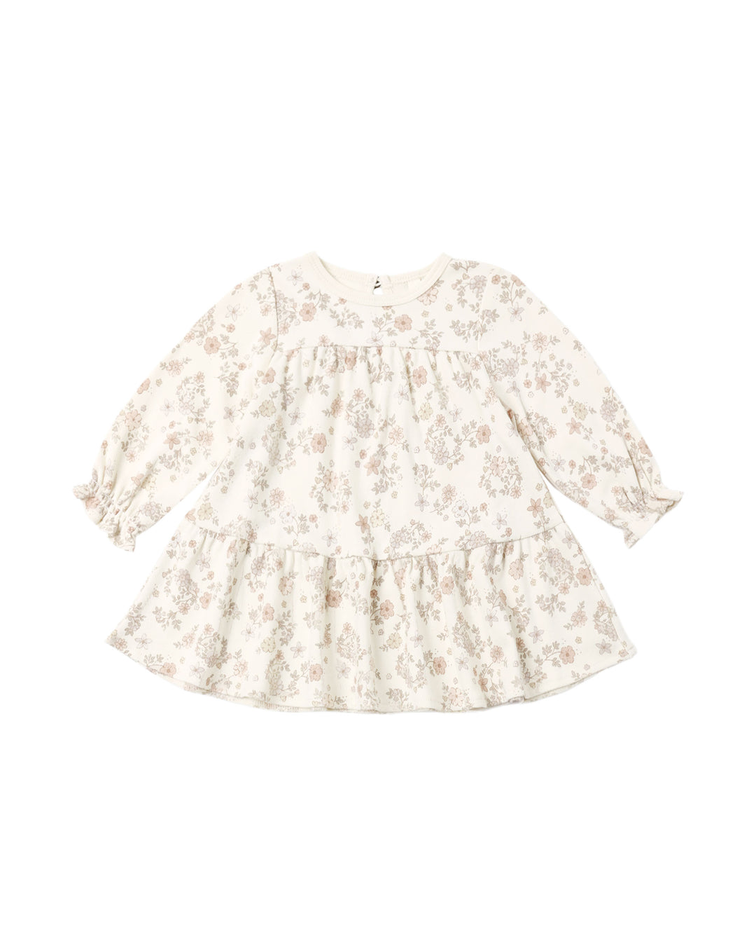 Quincy Mae Tiered Jersey Dress - Floral Vine