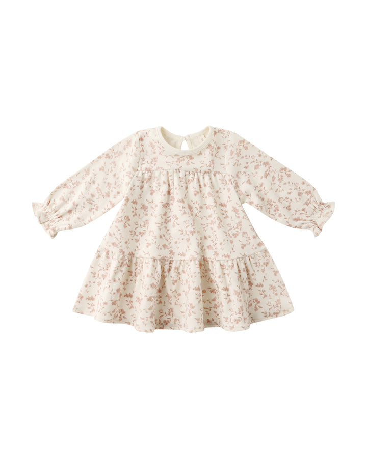 Quincy Mae Tiered Jersey Dress - French Garden