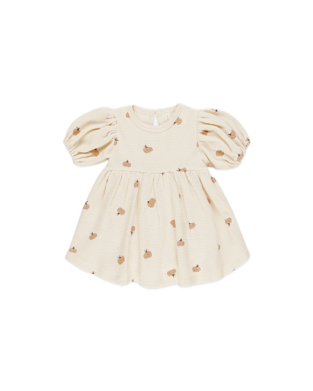 Quincy Mae Waffle Babydoll Dress - Pumpkins