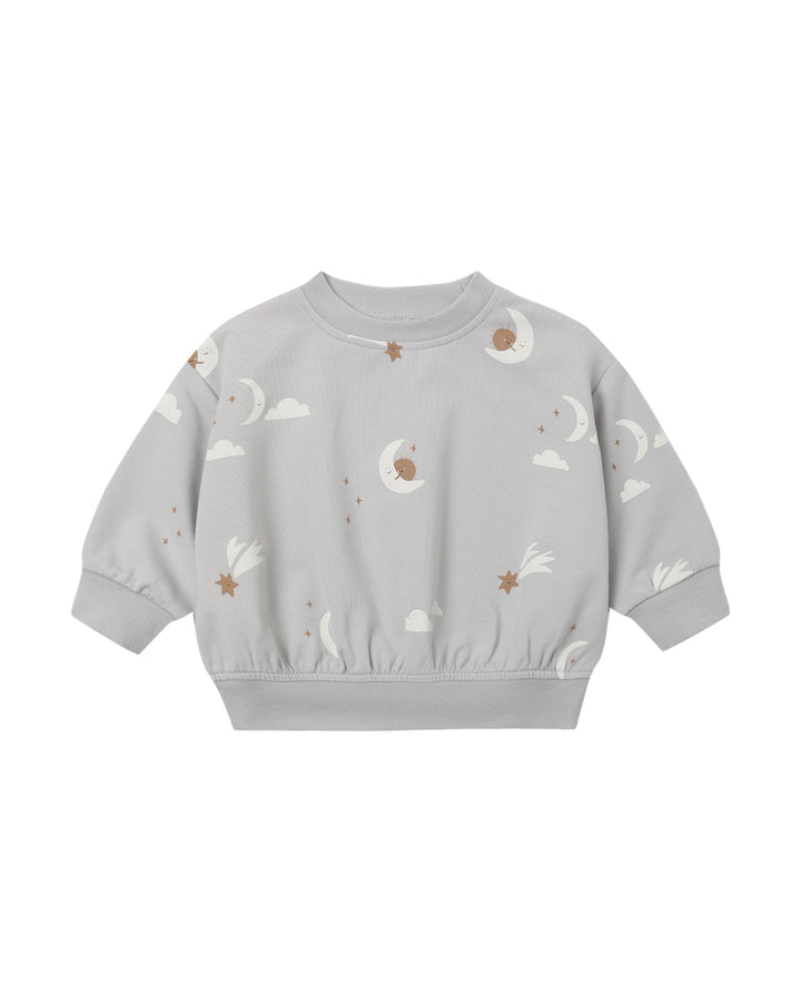 Quincy Mae Relaxed Sweatshirt - Sky Friends