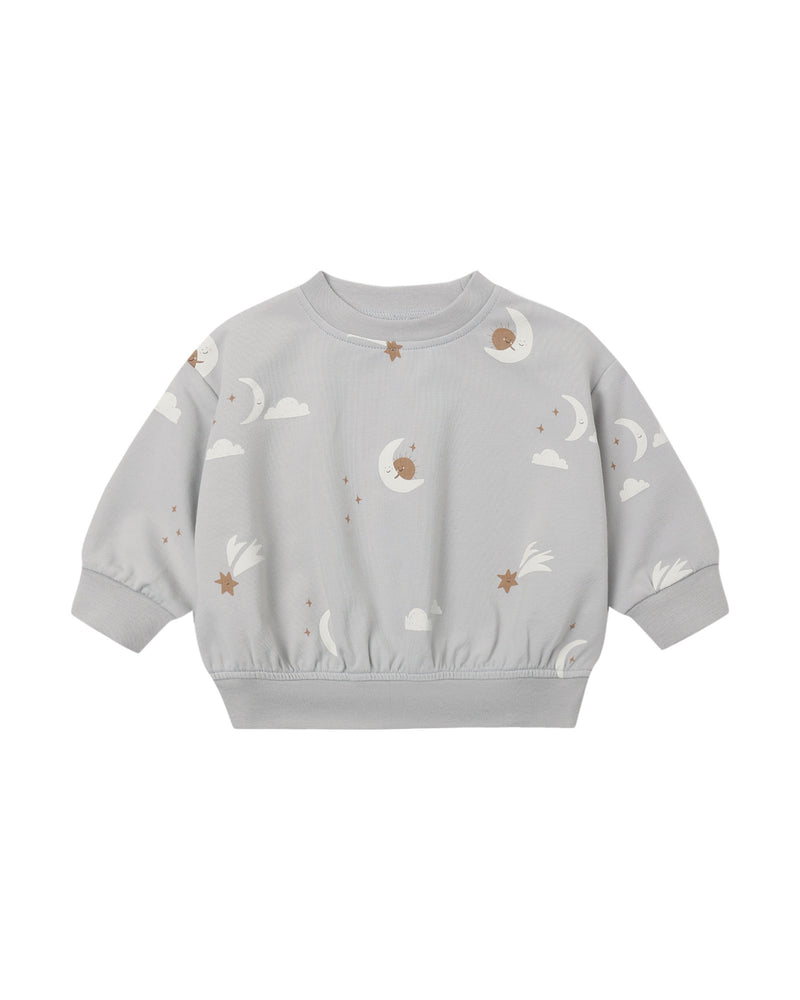 Quincy Mae Relaxed Sweatshirt - Sky Friends