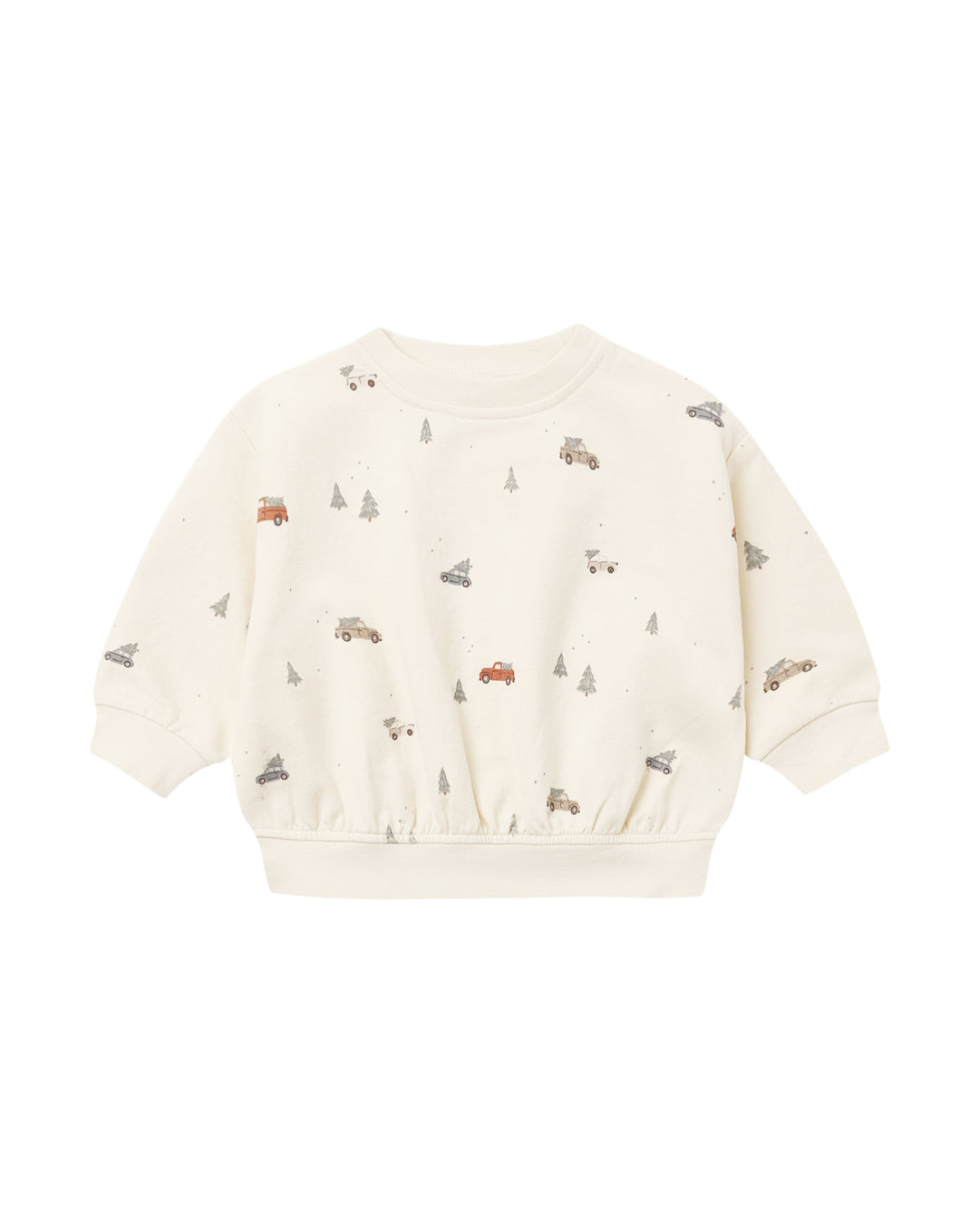 Quincy Mae Relaxed Feece Sweatshirt - Holiday Drive