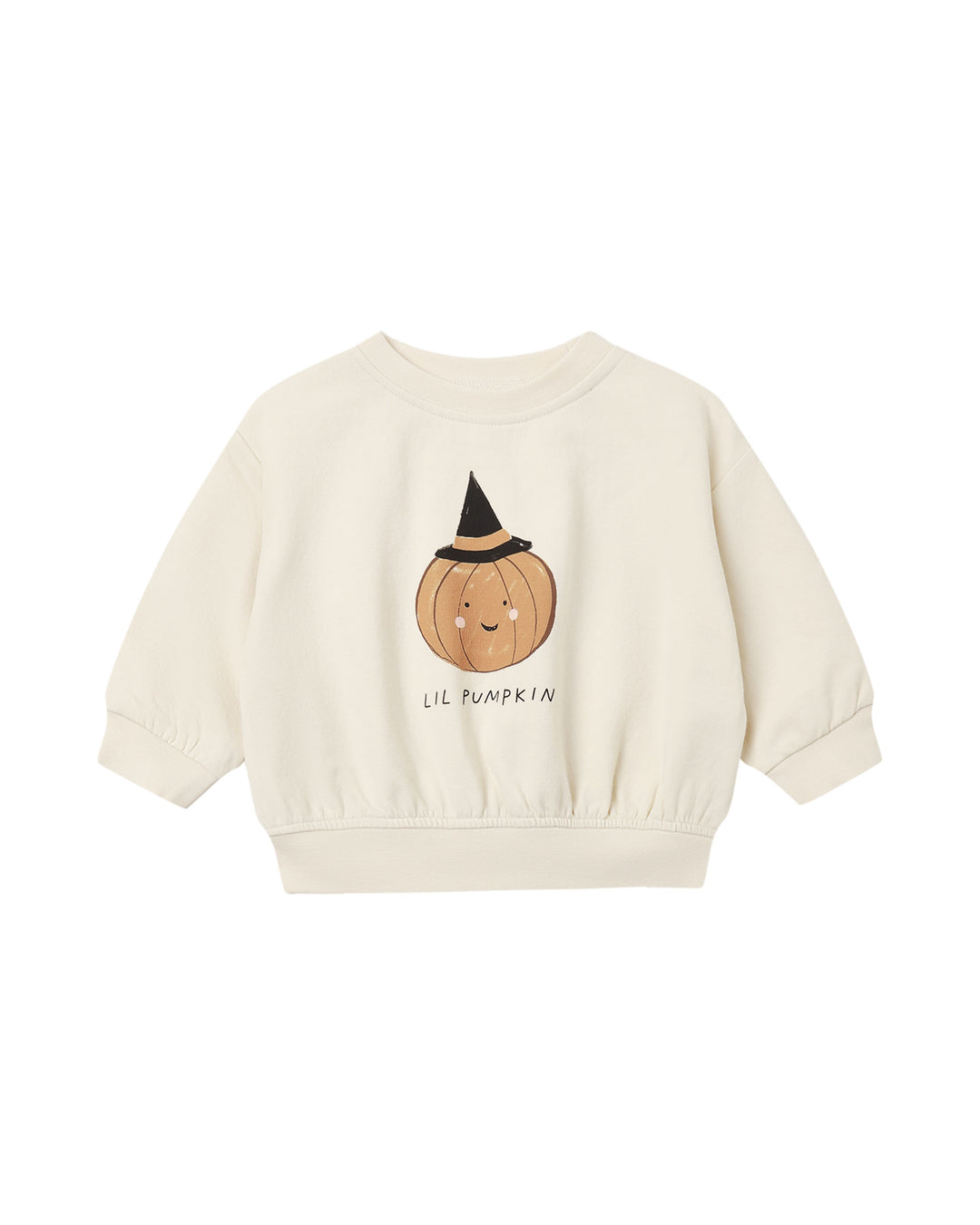 Quincy Mae Relaxed Fleece Sweatshirt - Lil Pumpkin