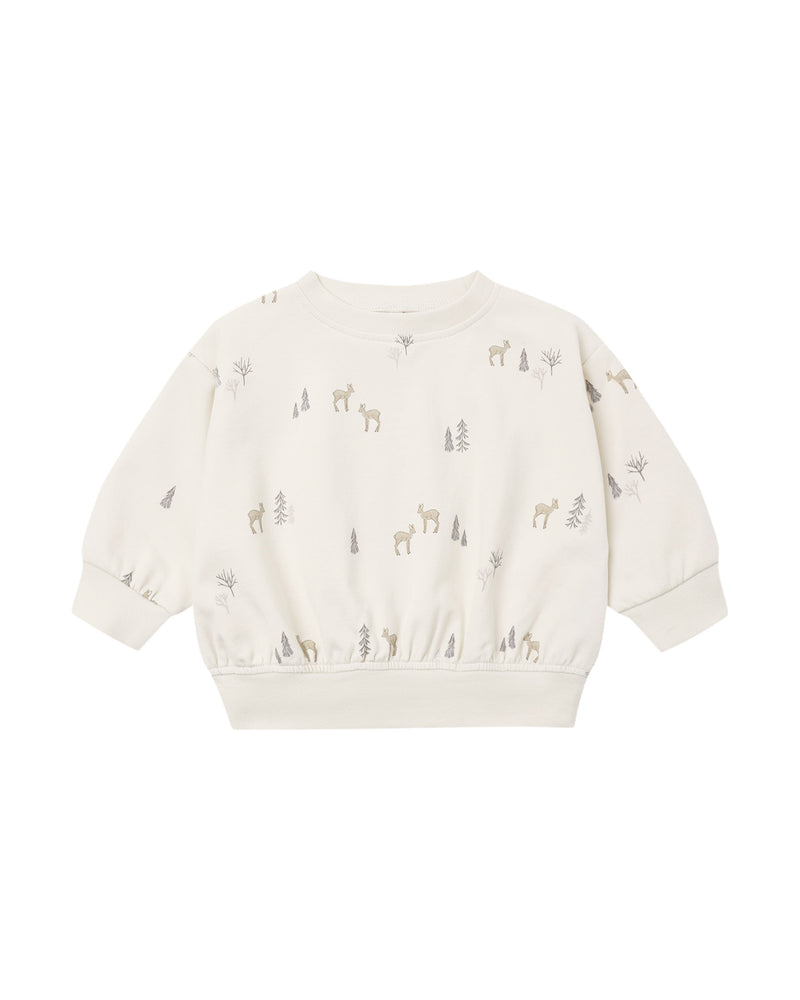 Quincy Mae Relaxed Sweatshirt - Deer