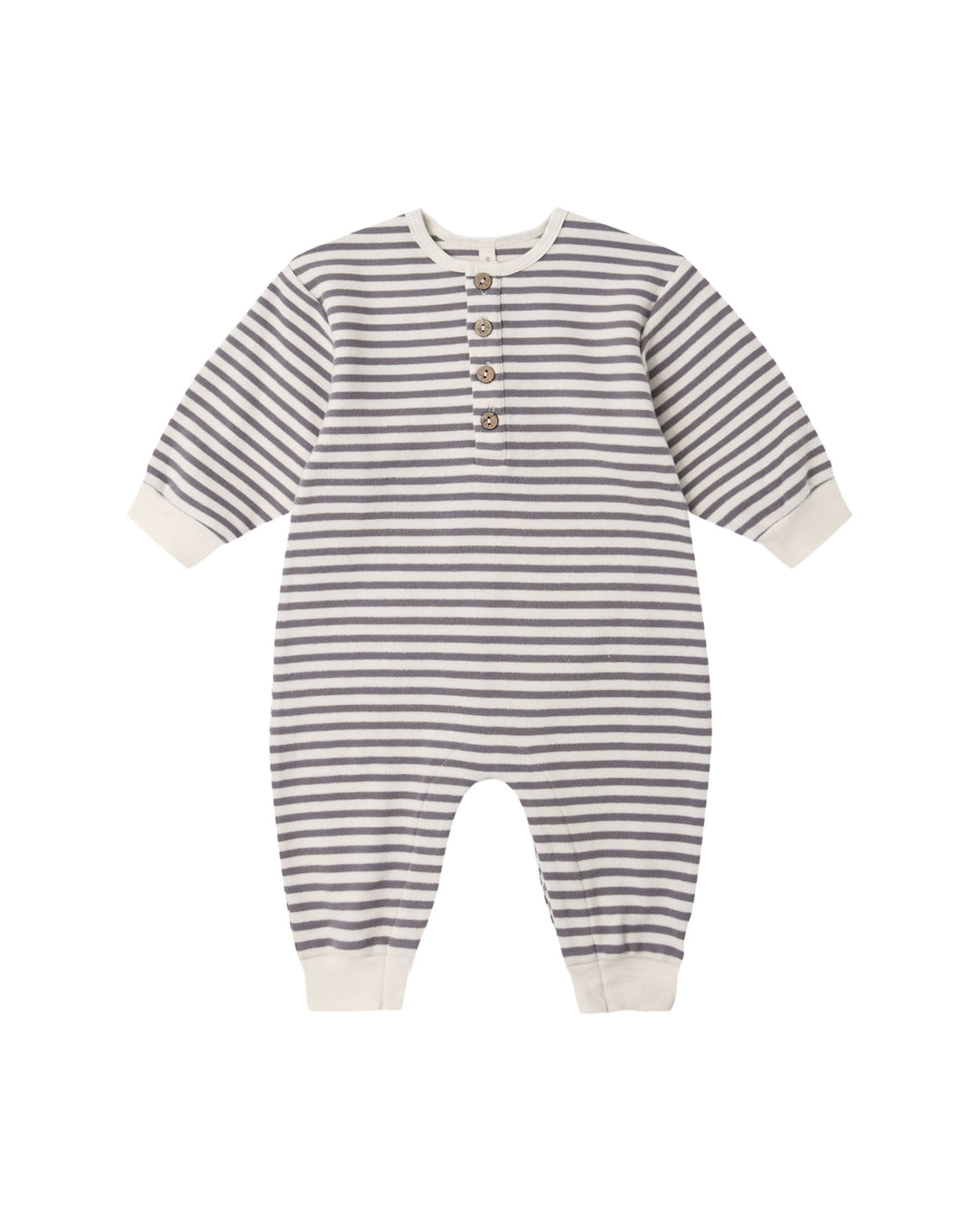 Quincy Mae Relaxed Jumpsuit - Slate Stripe