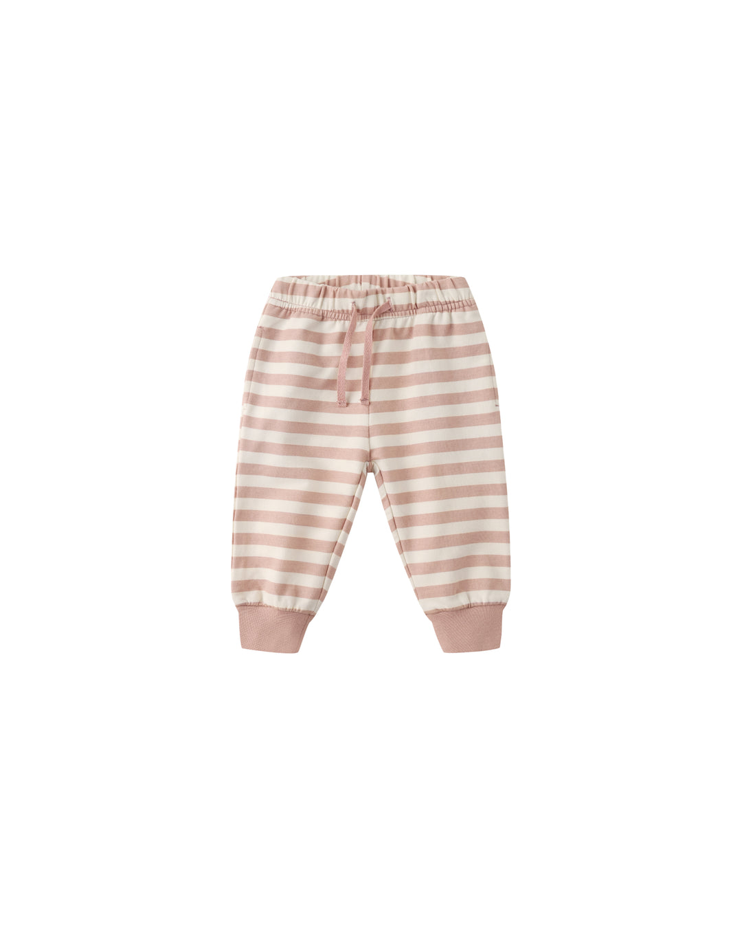 Quincy Mae Relaxed Sweatpant - Pink Stripe