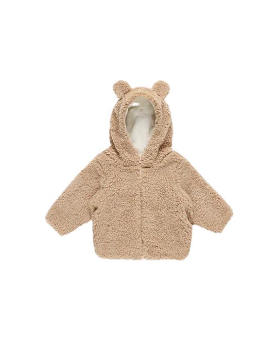 Quincy Mae Bear Jacket - Beige