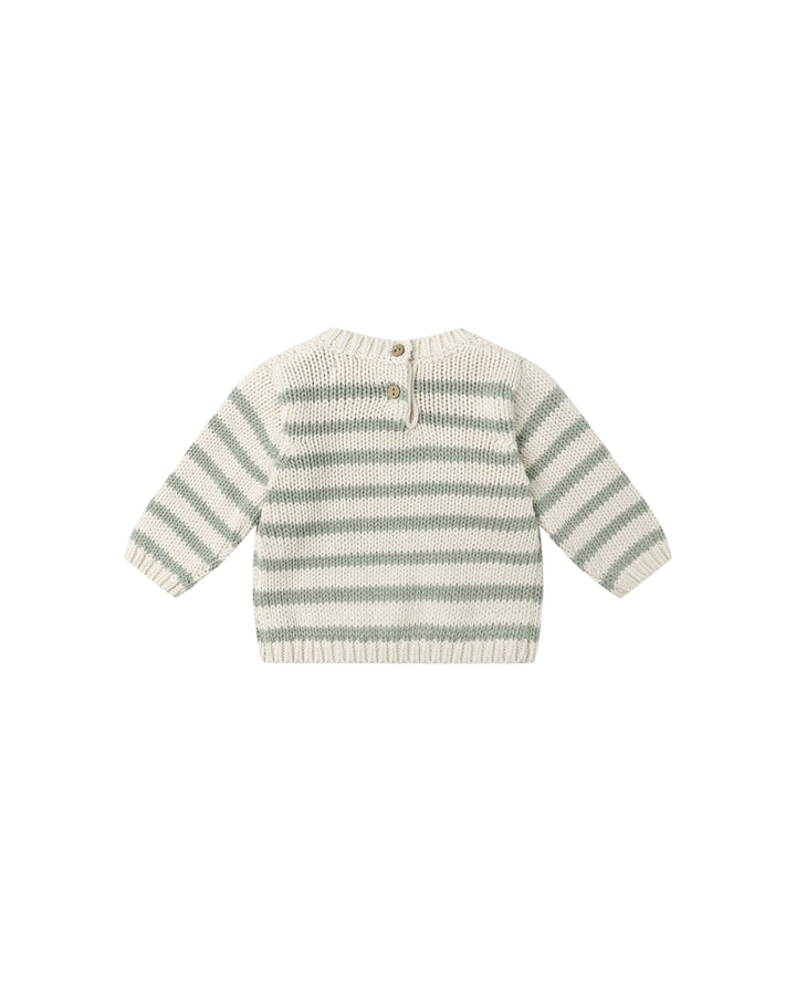 Quincy Mae Rex Sweater - Fern Stripe