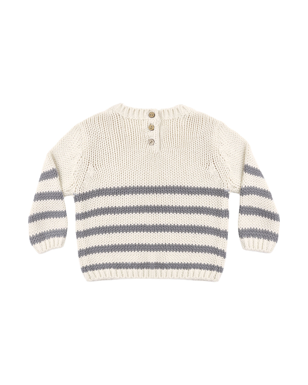 Quincy Mae Rex Sweater - Slate Stripe