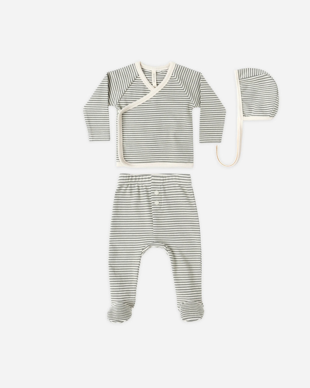 Quincy Mae Take Home Set - Forest Stripe