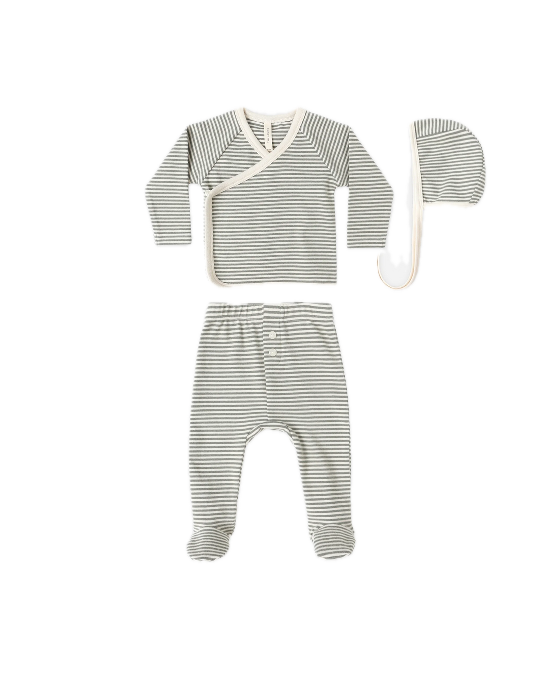 Quincy Mae Take Home Set - Forest Stripe