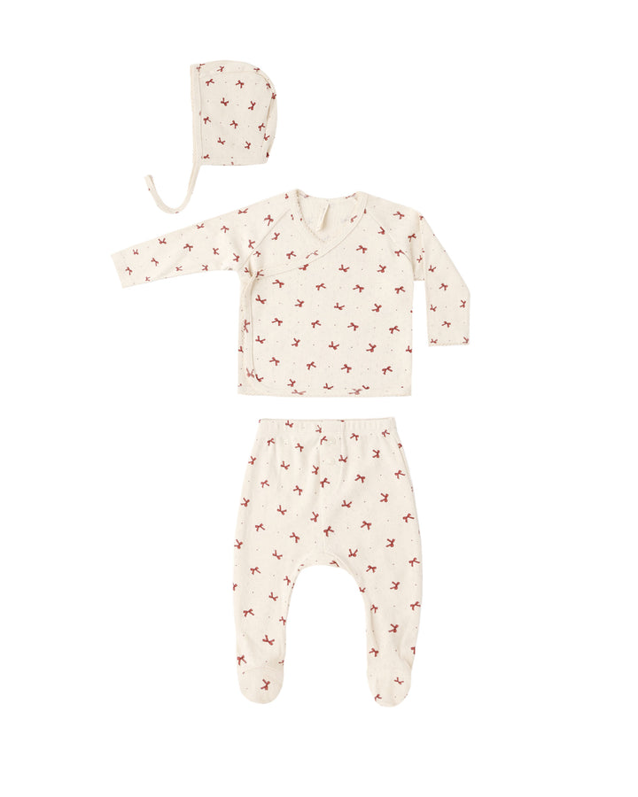 Quincy Mae Take-Home Set - Red Bows