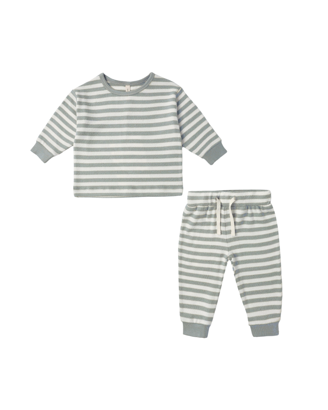 Quincy Mae Cozy Set - Blue Stripe