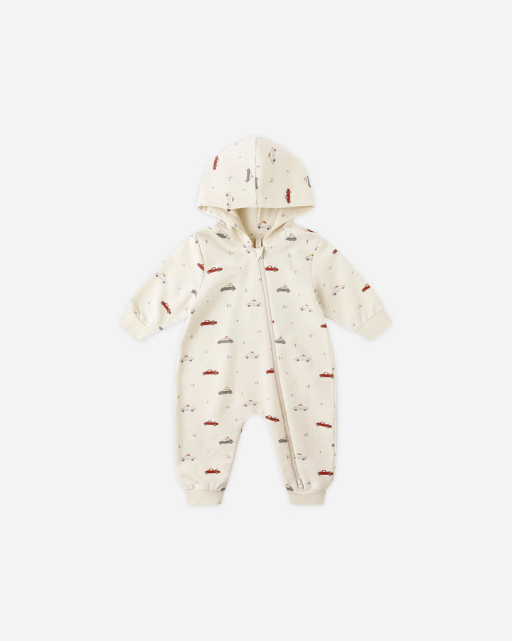 Quincy Mae Hooded Jumpsuit - Cars