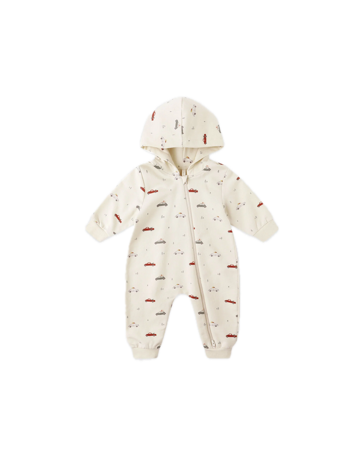 Quincy Mae Hooded Jumpsuit - Cars