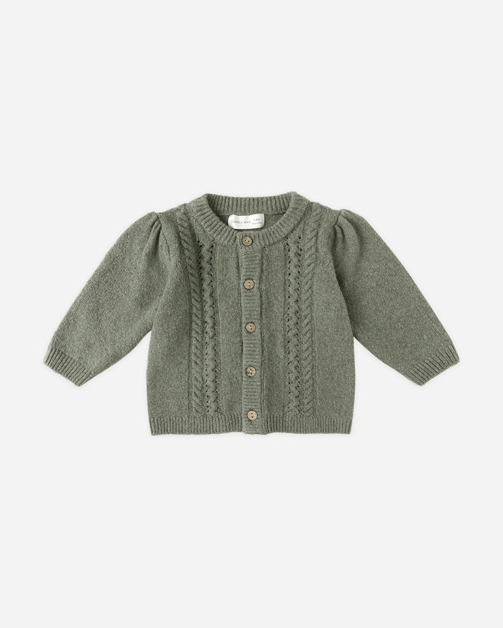 Quincy Mae Holly Cardigan - Forest