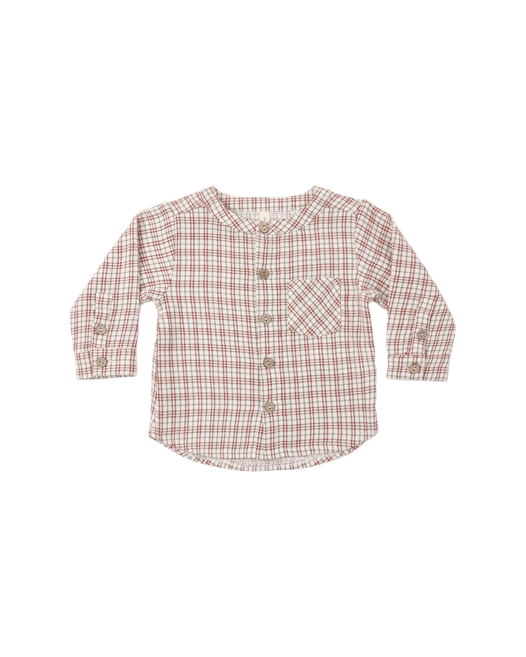 Quincy Mae Milo Shirt - Christmas Plaid