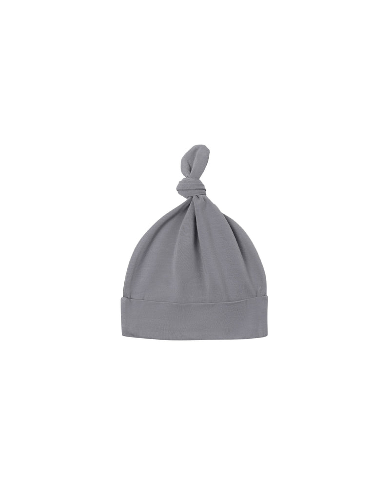 Quincy Mae Bamboo Knotted Baby Hat - Slate