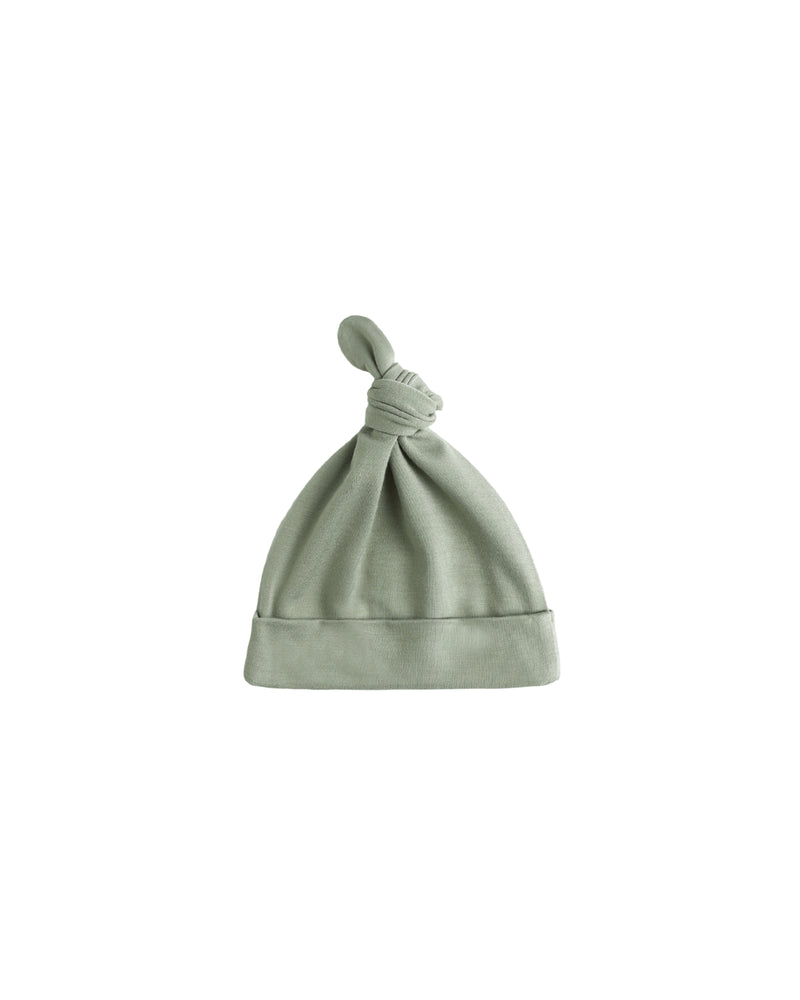 Quincy Mae Bamboo Knotted Baby Hat - Fern
