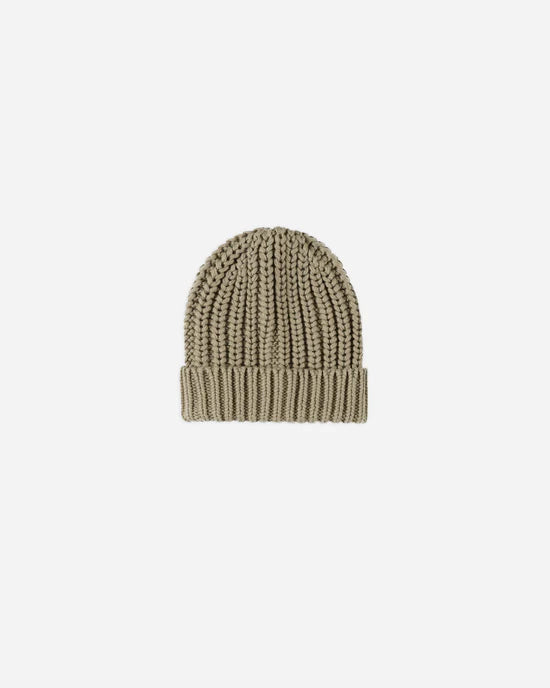 Quincy Mae Chunky Knit Beanie - Olive