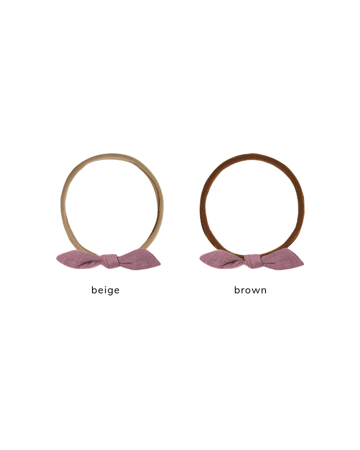 Quincy Mae Little Knot Headband - Mulberry