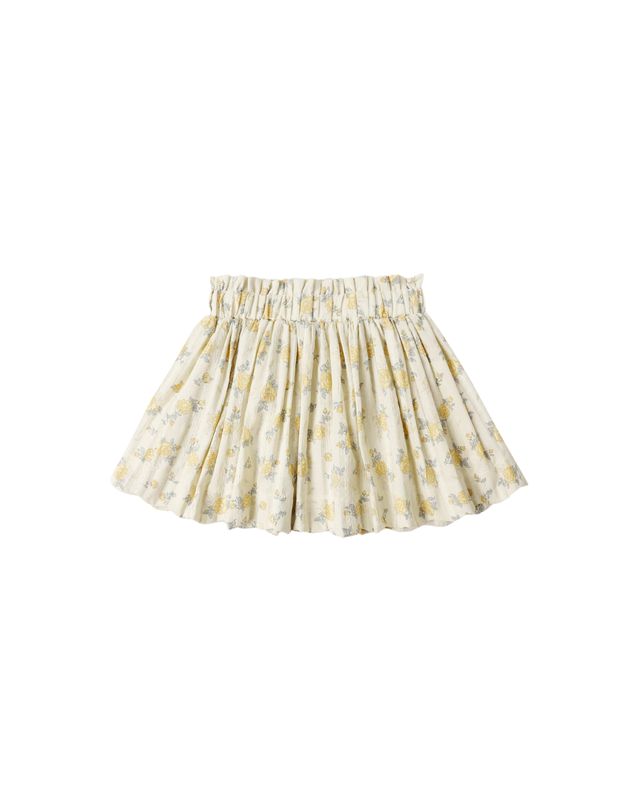 Rylee + Cru Lenny skirt - Lemon Ditsy Flower